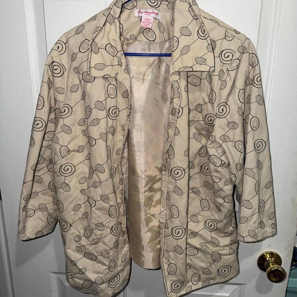 Unbranded Women's Tan and Cream Jacket